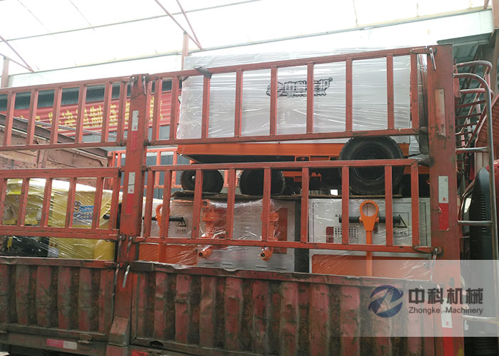 濟南雙液注漿機、雙缸（gāng）砂漿泵、PZ-6混凝土噴漿機（jī）發貨現場-0