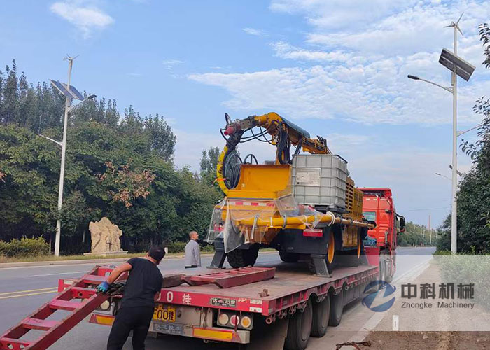 混凝土濕噴台車發貨現場-1