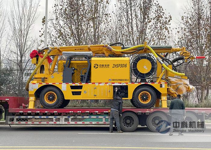 ZHSP3016混凝土濕噴台車發貨現場-1