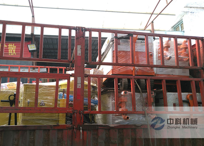 合肥雙液注漿機、PZ-6混凝土噴漿機發貨現場-0