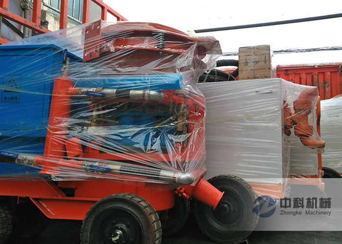 太原（yuán）雙（shuāng）液注漿機、PZ-6混凝土噴漿（jiāng）機（jī）發貨現場（chǎng）-0