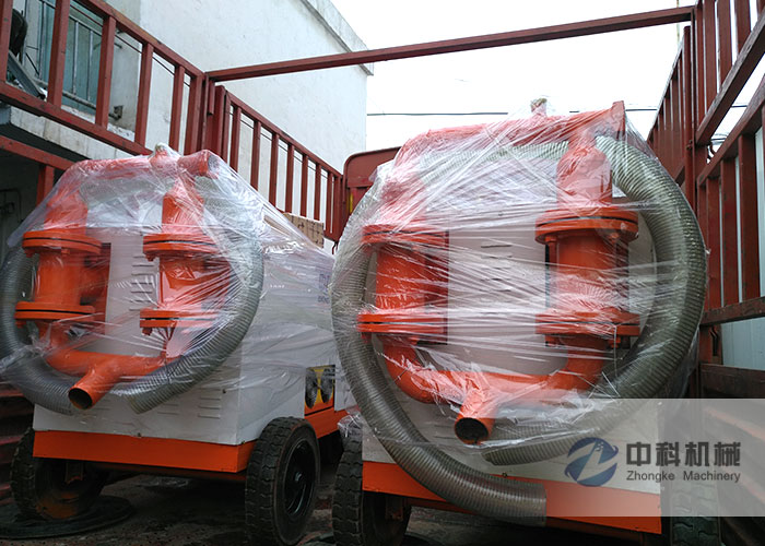 上（shàng）海液壓水泥砂漿注漿機發貨現場-0