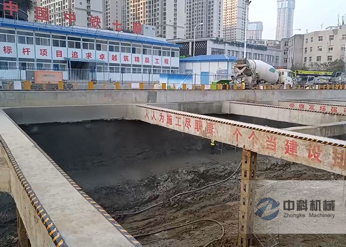 GYP-90A液壓混（hún）凝土（tǔ）濕噴（pēn）機（jī）施工現場-0