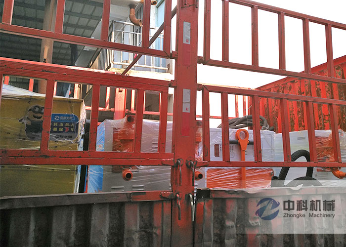 重慶雙液注漿機、PZ-6混（hún）凝土噴漿機發貨現場