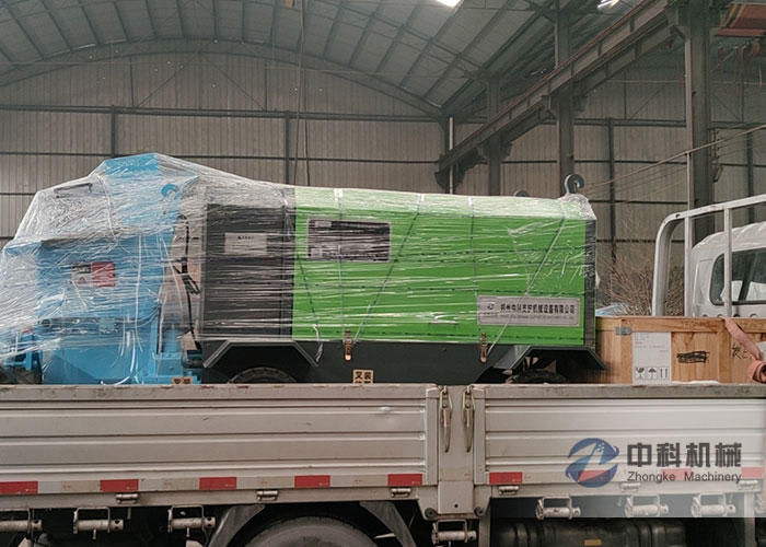 90A液（yè）壓混凝土濕噴機發貨現場