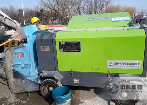 中鐵北京局GYP-90A液壓（yā）濕（shī）噴機施工現場（chǎng）
