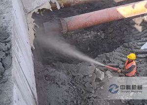 GYP-90A小型（xíng）混凝土濕噴機施工視頻