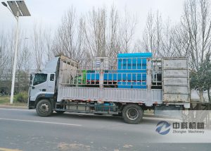 ZKHP20G車載混凝土濕噴台（tái）車發貨現場