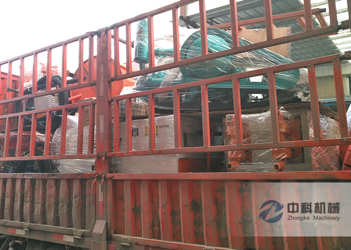 廣州雙液注漿機、BW250注（zhù）漿機、灰漿攪拌機（jī）發貨現場