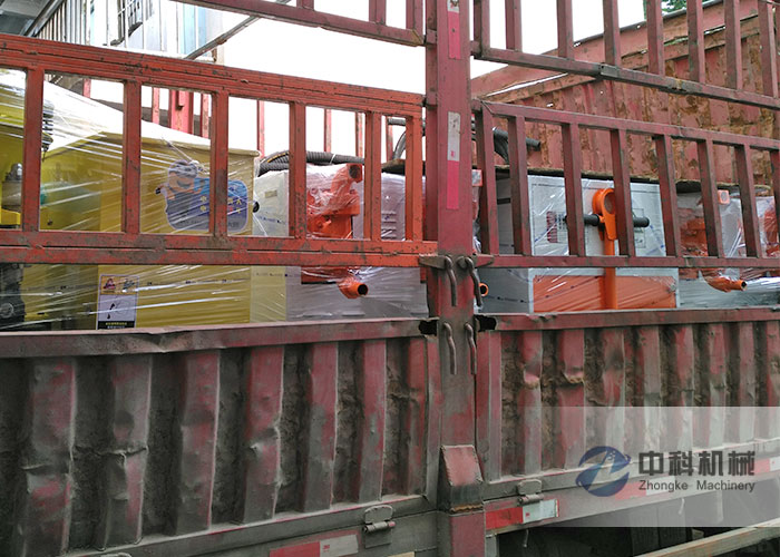 貴陽雙液（yè）注漿（jiāng）機、PZ-6混凝土噴漿機（jī）發貨現場（chǎng）