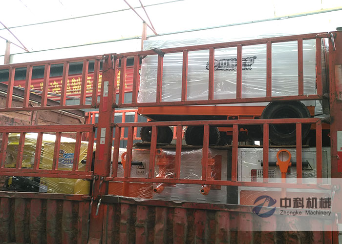 廣州雙液注漿機、PZ-6混凝土噴漿機發貨現場