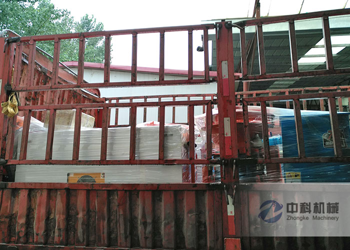 石家莊雙液（yè）注漿機、PZ-6混凝土噴漿機發貨現場